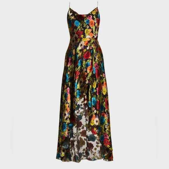 chinese dress ladies Olivia Maxi Dress in Blue Floral main image 1